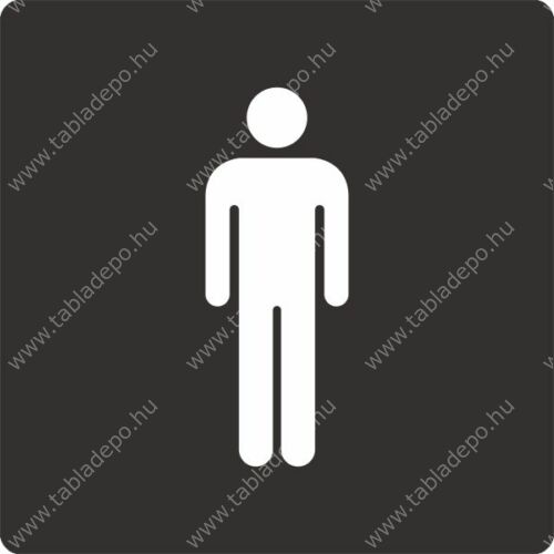 férfi WC fehér-fekete
