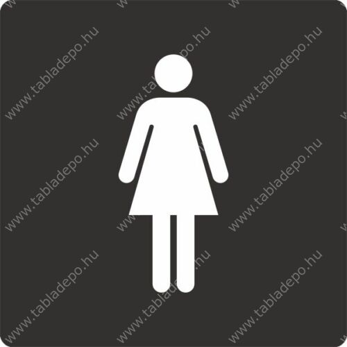 női WC fehér-fekete