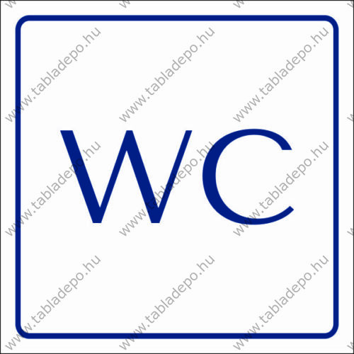 WC kék-fehér