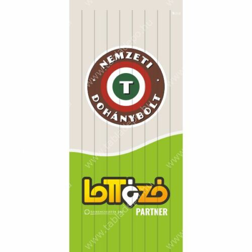 Dohánybolt - Lottózó kombinált szalagfüggöny