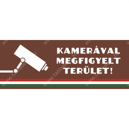kamerával megfigyelt terület matrica