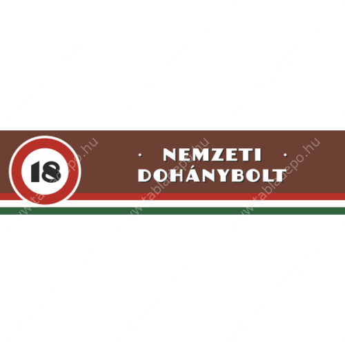 nemzeti dohánybolt plexi