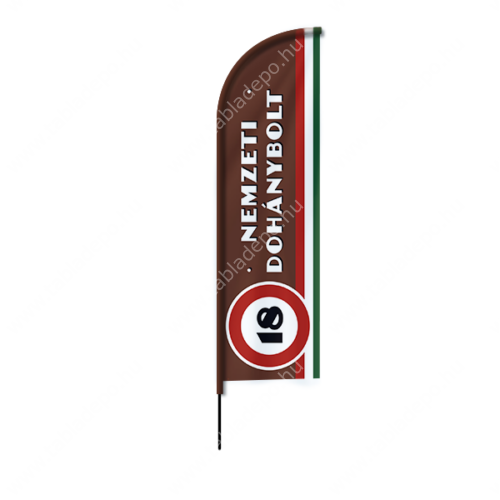 nemzeti dohánybolt strandzászló, beach flag