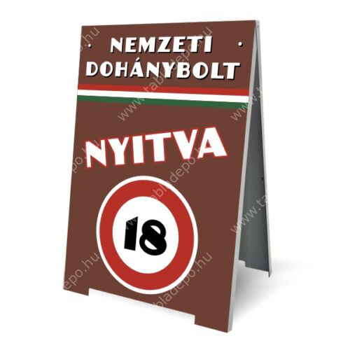 Nemzeti Dohánybolt megállító tábla