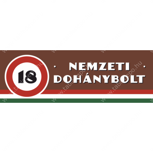 nemzeti dohánybolt plexi