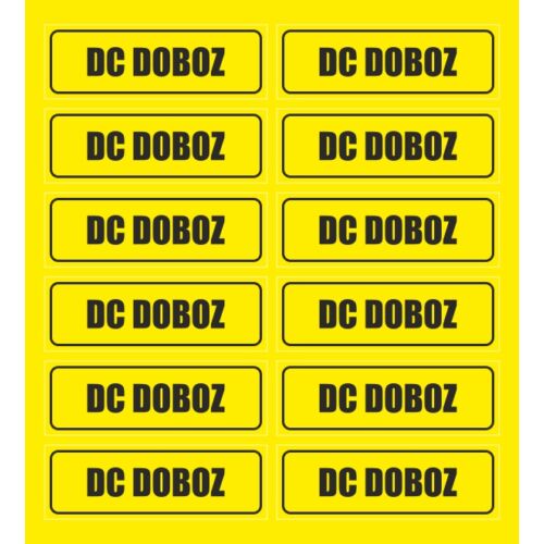 napelemes rendszer DC doboz matrica csomag