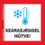 szárazjéggel hűtve matrica