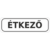 étkező felirat matrica