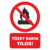 tüzet rakni tilos tábla és marica
