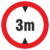 magasságkorlátozó tábla 3 méter