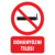 dohányzást tiltó matrica és tábla