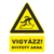 nyitott akna - figyelmeztető tábla