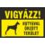 vigyázz kutyával őrzött terület