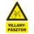 villanypásztor figyelmeztető tábla