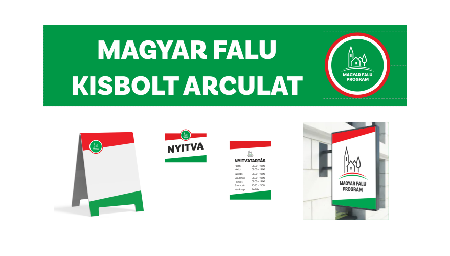 Magyar Falu Program - kisbolt pályázat arculati elemek